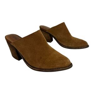 Jeffrey Campbell Womens Size 7 Brown Suede Favela 2 Slip On Mules